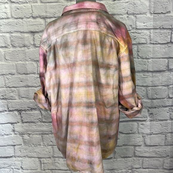 Reworked/upcycled flannel shirt/shacket - Picture 3 of 7